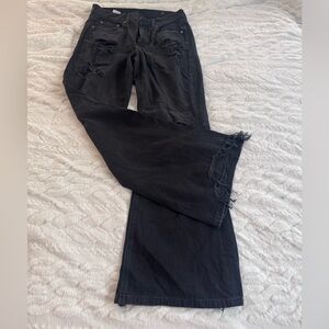 American Eagle Outfitters Black Flare Jeans